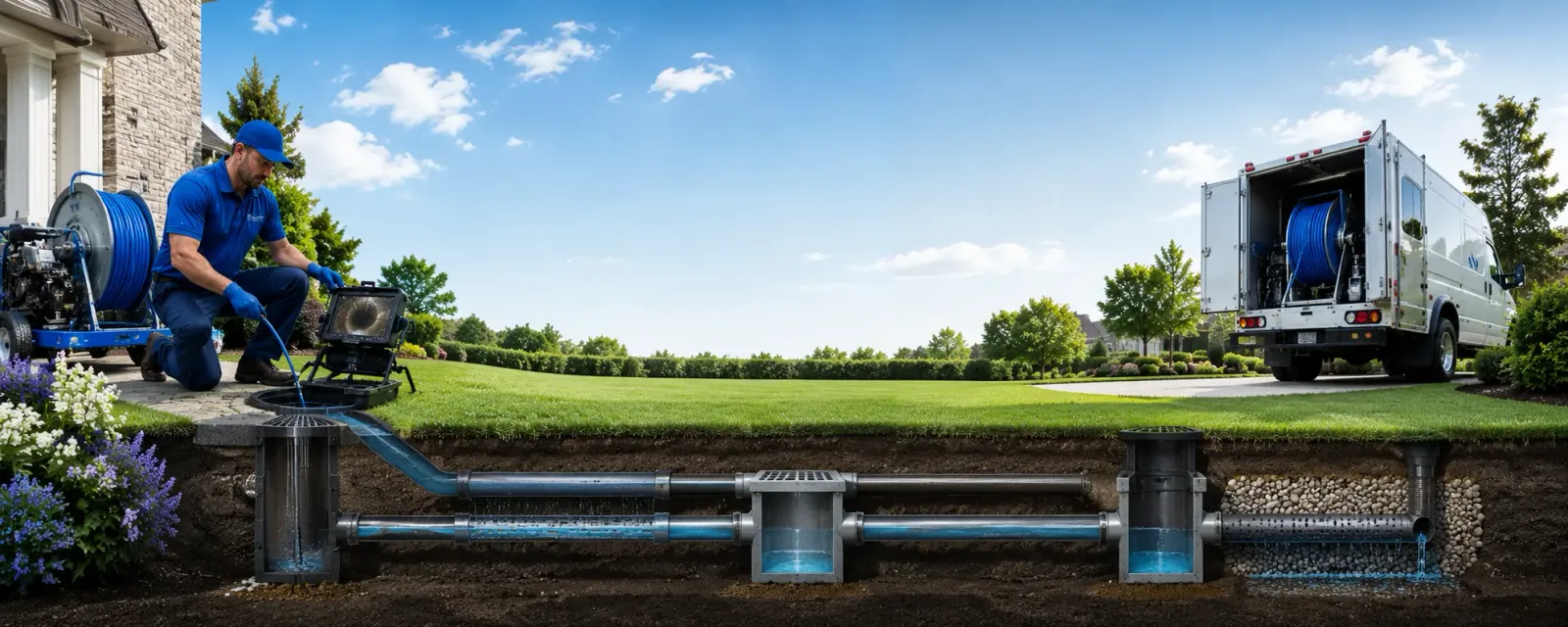 Outdoor drain cleaning information for Grenloch, NJ